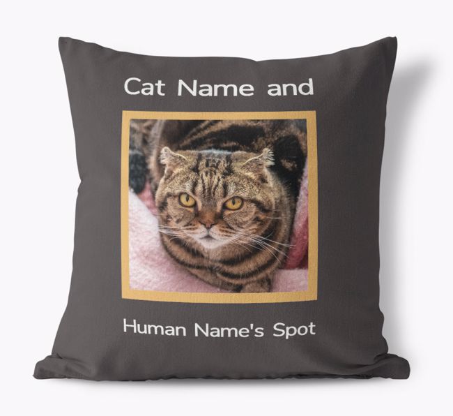 Our Spot: {breedCommonName} Photo Upload Pillow